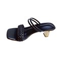 thumbnail image 2 of Sandalias tejidas de tacón medio para mujer con punta abierta y uso exterior casual Wmkox8yii nm3016, 2 of 5