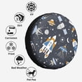 thumbnail image 6 of Kdxio Space Cars for Tire Cover Wheel Protectors Tyre Covers Weatherproof Wheel Covers Universal Fit for Trailer Rv SUV Truck Camper Travel Trailers 14 inch, 6 of 8
