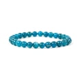 thumbnail image 3 of Natural Blue Apatite 8mm Round Shape Smooth Cut Beads Stretchable Bracelet for Men & Women., 3 of 4