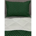 thumbnail image 3 of Money Comforter & Sham Bedding Set, Pattern of Dollar on Dark Green Background Monetary Sign of USA, 3 pcs Duvet Set Microfiber Filling Quilt, 5 Sizes, Hunter Green Lime Green, by Ambesonne, 3 of 4