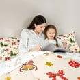 thumbnail image 5 of Manfei Cute Cartoon Dachshund Full Size Comforter Sets for Kid, Kawaii Christmas Dog Bedding Comforter Set, Retro Bow-tie Reversible Bedding Sets, Lightweight Room Decor, 3pcs, 5 of 8