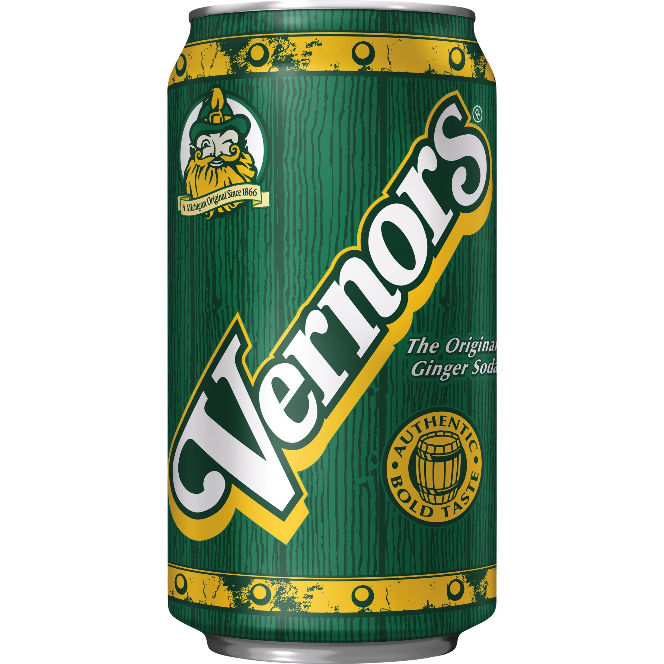 Vernors Caffeine Free Ginger Ale Soda Pop, 12 fl oz, 12 Pack Cans