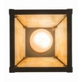 thumbnail image 5 of Meyda 166514 6 in. Square Mission Hill Top Pendant, Solar Black Powedercoat, 5 of 7
