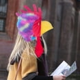 thumbnail image 6 of Hsqqdc Realistic Plush Rooster Shape Hat, Animal Theme Headdress for Party, 6 of 7
