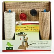 Pet Select Super Catnip Sisal & Carpet Scratching Perch, 24"
