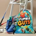 thumbnail image 3 of Stumble Guys Aqua-Dry Drawstring Bag:Suitable for fitness, hiking, yoga, swimming, travel, beach, and shopping, sized at 15.7*17.7 inches (40cm×45cm）., 3 of 8