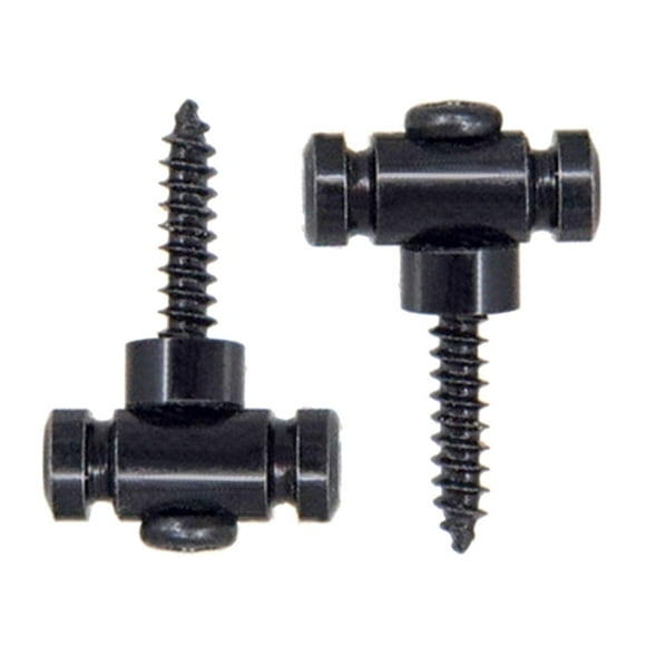 2 uds pieza trasera de guitarra rodillo de guitarra guías de cuerdas duraderas con tornillos Negro Hugo Retenedores de cuerdas