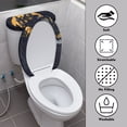 thumbnail image 3 of HELLHERO Halloween Patterns Toilet Top Cover Universal Bathroom Toilet Lid Cover Set & 2 Piece for Modern Bathrooms Easy Care Elastic Edge, 3 of 8