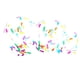 thumbnail image 1 of Globos de fiesta de confeti de 24 piezas Globos de helado con Ra, 1 of 5