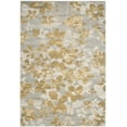 thumbnail image 2 of SAFAVIEH Evoke Pavel Floral Flowers Area Rug, Grey/Gold, 4' x 6', 2 of 6