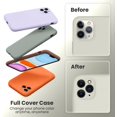 thumbnail image 3 of for iphone 11 Pro Case,[Camera Protection] Silicone Upgraded Shockproof Protective Phone Case with [2X Screen Protectors],Soft Anti-Scratch Microfiber Lining, 5.8 inch,Stone, 3 of 13