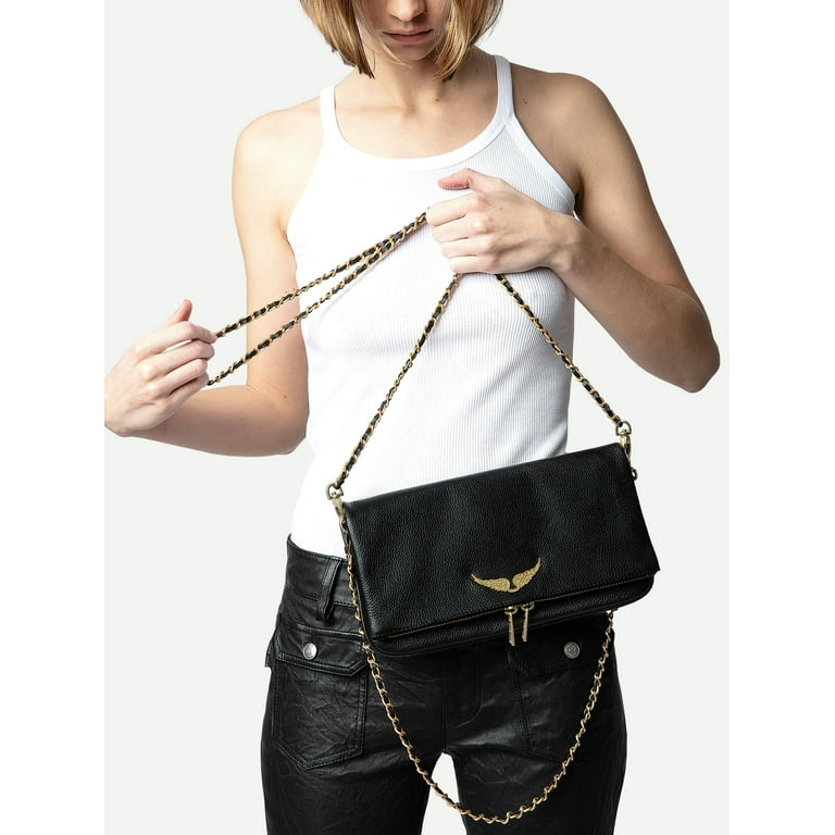 ショルダーバッグ・ポシェット ZADIG & VOLTAIRE Woman Shoulder bag Black LWBA03907 011 Zadig & Voltaire® Women's Rock Clutch in Black Leather Bag