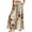 Khaki, variant on WTOBBY Women's Floral Print High Waist Wide Leg Palazzo Pants Casual Flowy with Pocket, Designed for Casual Outings, Weekend Getaways and Comfortable All-Day Wear,Beige L