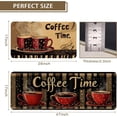 thumbnail image 3 of Farmhouse Rustic Kitchen Mats Set of 2 Non Slip Coffee Kitchen Rugs for Floor Farmhouse Low-Profile Washable Home Decor Kitchen Mat 17x47 Inch and 17x29 Inch, 3 of 6