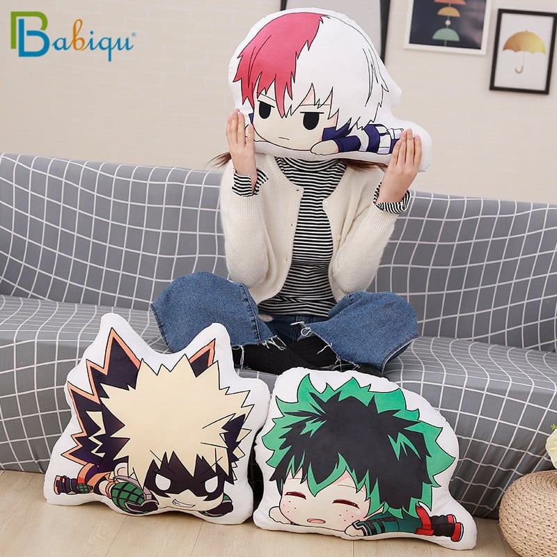 Lovely Cartoon Anime Plush Toys Bakugou Katsuki Todoroki Shoto Midoriya Izuku Bolster Plush Boku No Hero Academia Pillow Walmart