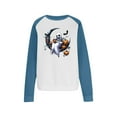 thumbnail image 6 of HOOJT Halloween Sweatshirts for Women Oversized Loose Long Sleeve Shirts Fall Round-Neck Blouses Cute Funny Printed Sweaters Crewneck Pullover Top Halloween Costumes, 6 of 8