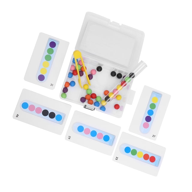 Test Tube Toy, Durable Clip Ball Toy, Wood For Kids 3 Years Old + Early Education Children Test Tube Toy