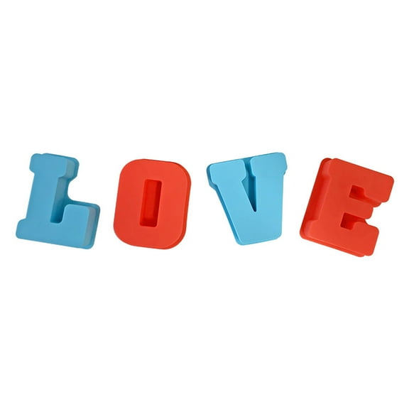 JDH silicone Large Silicone Letter Molds for Crayon, Resin, Chocolate, Candy, Wax, Cake Baking DecorC