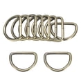 thumbnail image 1 of Uxcell 10-Pack Hebillas en D, Anillo en D de Hierro No Soldado de 1-1/2 Pulgadas para Bolsos/Delantales/Cinturones/Collares para Mascotas, Hardware de Anillo en D Semicircular [Marrón], 1 of 6