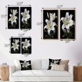 thumbnail image 4 of Designart "Lily Exquisite Black White wall decor II" Lilies Framed Wall Art Set Of 2 - Black Floral Gallery Wall Frame Set For Home Decor, 4 of 7