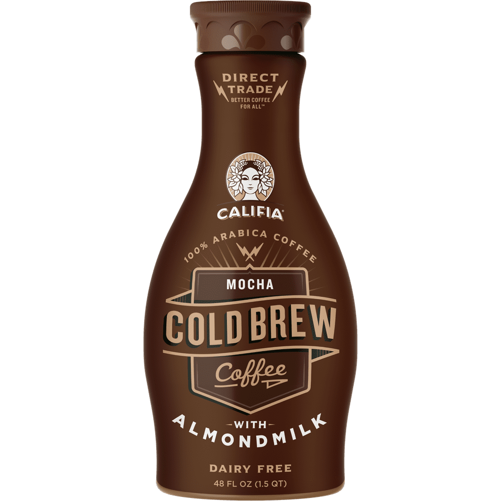 Califia Farms Mocha Cold Brew Coffee with Almond Milk, Dairy Free, 48