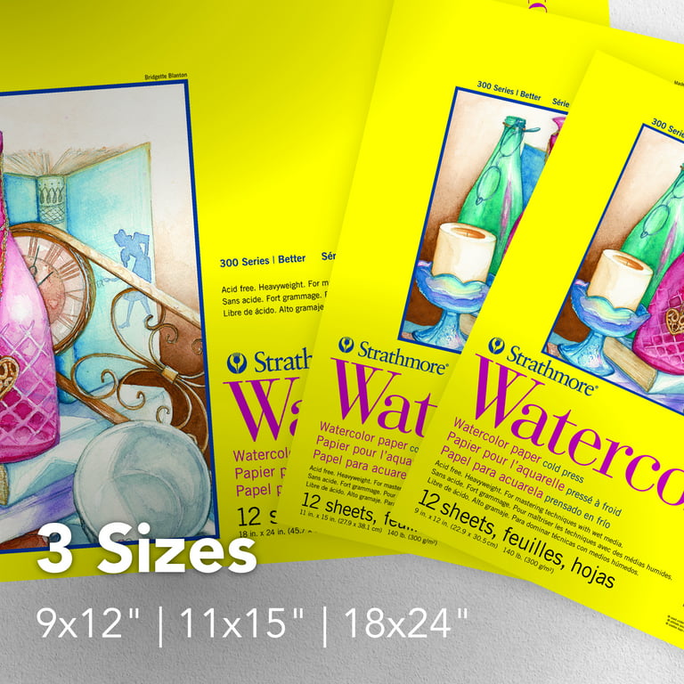 120 Sheets Watercolor Paper , 300GSM White Water Color Paper Child