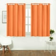 thumbnail image 3 of MKHERT Modern Minimalist Solid Orange Window Curtains Kitchen Curtain Room Bedroom Drapes Curtains 26x39 inch, 2 Piece, 3 of 3
