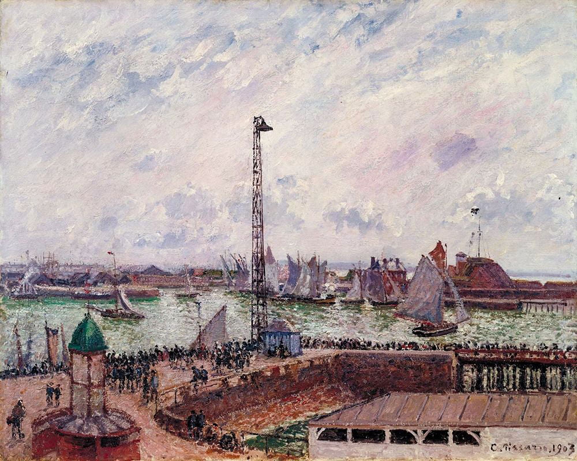 Pissarro, Camille 14x12 Black Modern Framed Museum Art Print
