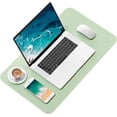 thumbnail image 2 of Desk Mouse Pad, 23.6" x 11.8" PU Leather Desk Mat, Extended Mouse Pad, Waterproof Desk Blotter Protector, Ultra Thin Small Laptop Keyboard Mat, Non-Slip Desk Writing Pad for Office Home, 2 of 6