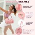 thumbnail image 3 of Bolsa de Danza Uxcell, Bolsa de Yoga con Letra Inicial Personalizada y Correa Ajustable & Compartimento para Zapatos, Pequeña Bolsa de Viaje de Ballet Rosa & A-Ajuste (Bolsa de Ballet/Yoga/Viaje), 3 of 6