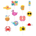 thumbnail image 4 of 12Pcs Summer Beach Cupcake Toppers Hawaiian Cake Picks Pool Party Cake Decorations, 4 of 8