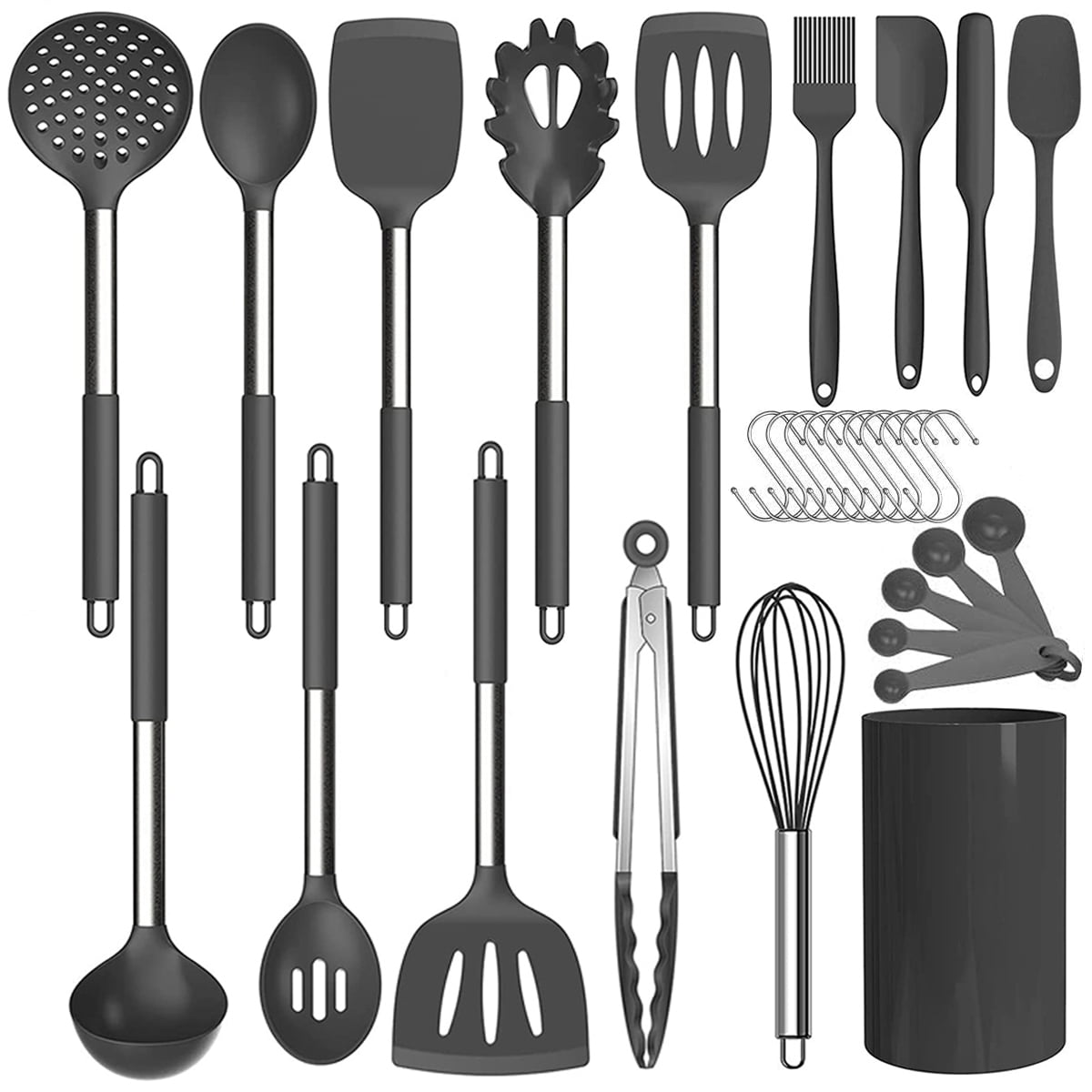 Details about   JF_ Kitchen Utensil Heat Resistant Food Grade Silicone Spatula for Non-Stick P 