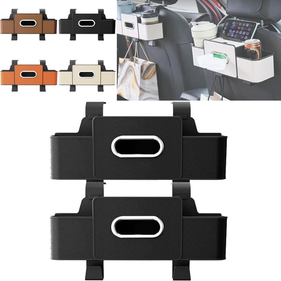 Car Organizers and Storage Box, 4 In 1 Multifunctional Car Organizers and Storage Back Seat for Hold Phone, Drinks, Handbag, Universal Fit for Suv/Sedan