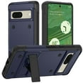 thumbnail image 4 of For Samsung Galaxy S24 Plus /S24+ Hybrid Stand Military Grade Anti Drop Protection Built-in Kickstand Hard PC TPU Rubber Armor Cover ,Xpm Phone Case [ Blue ], 4 of 8