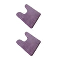 thumbnail image 3 of Billuyoard Alfombra de baño en forma de U Absorbente de agua Antideslizante Elástico Amigable con la piel Alfombra de baño Alfombra de baño Protección Púrpura 40*60cm 2piezas Billuyoard CBP005187, 3 of 5