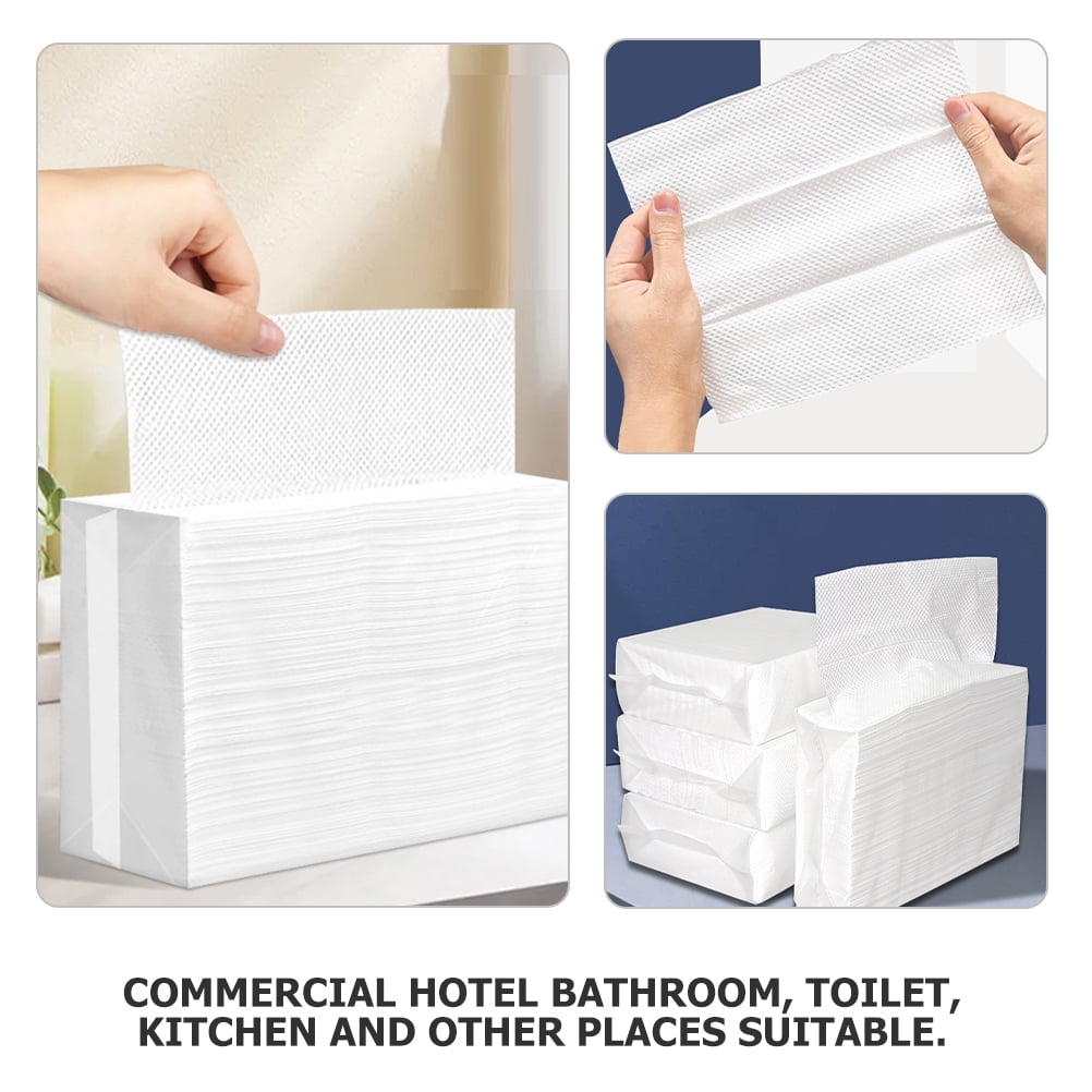 ibasenice Bulk White Paper Towel Refill Water Absorbent for Bathroom Towels