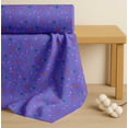 thumbnail image 4 of Soimoi Purple Cotton Cambric Fabric Crab & Jellyfish Ocean Print Fabric by the Yard 56 Inch Wide, 4 of 7