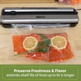 thumbnail image 3 of Nesco Space-Saving Vacuum Sealer Machine, Automatic Vacuum Sealer Machine with Bag Storage, Keeps Food Fresh Longer, 3 of 16