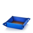 thumbnail image 1 of Campo Marzio Pebbled Leather Button Collector Box, Navy, 1 of 1