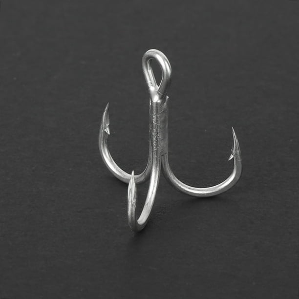 Fishing Hook Bait Hook Fishing Tackle 20Pcs High Carbon Steel Strength  Treble Hooks With Barb Lure Bait Fishing Tackle6#