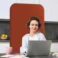 thumbnail image 5 of DECOLAB Freestanding Room Screen Partition, Portable Wall Dividers for Home, Education, Office, 29"x65", Sunrise, 5 of 8