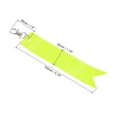 thumbnail image 2 of Uxcell Tag Safety Reflector Pendant Reflective Lobster Clasp, Fluorescent Yellow 2 Pack, 2 of 7