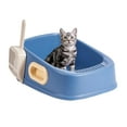 thumbnail image 4 of Pet Cat Pet Supplies Non Slip Cats Sand Box with Handle High Sided Blue, 4 of 5