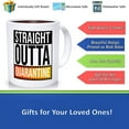 thumbnail image 2 of Straight Outta Quarantine Mug Funny Quarantine Gift Social Distancing Pandemic Coffee Mug, 11 Or 15 Ounces, Ceramic Novelty Coffee Mug, Tea Cup, Gift Present For Birthday, Christmas Than, 2 of 2