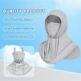 thumbnail image 5 of 3 Pack Summer Balaclava Hat Sun UV Protection Hood Breathable Full Head Mask Face Cover for Men Women Motorcycle Cycling Fishing Head Cover White Safety, 5 of 10