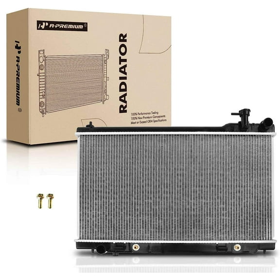 A-Premium Engine Coolant Radiator with Transmission Oil Cooler Compatible with Infiniti G35 2003-2007, G35 2003-2006, Automatic Transmission, Replace# 21410AM900, IN3010118