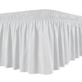 thumbnail image 2 of Pnellth Bed Skirt Silky Luxurious Wrap Around Bed Skirt Easy Fit Uniform Non-fading Ruffles Elastic Bed Skirt, 2 of 8