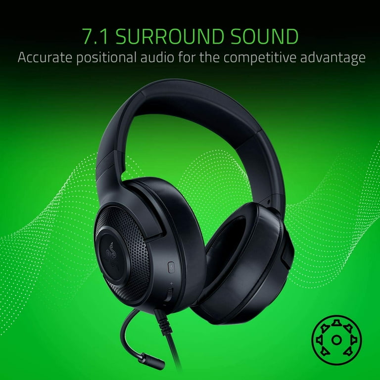 Razer Kraken X Gaming Headset - 7.1 Surround Sound - Ultra-light