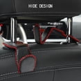 thumbnail image 3 of Kenally Colgador de respaldo de asiento de vehículo Ganchos universales Sujetador de soporte de ropa de bolso Interior de automóvil portátil 1Pc Negro Type3 NO3 Kenally VI015597-06, 3 of 6