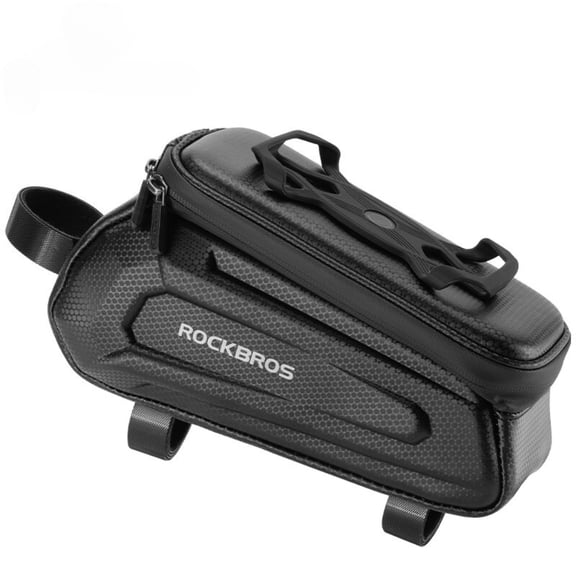 ROCKBROS Bike Frame Bag Phone Holder Bag Bicycle Cycling Bag Hard Shell 1.5L